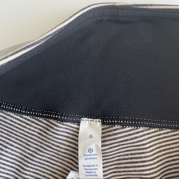 NWT Lululemon Wunder Under Crop Tonka Stripe Luon - Picture 5 of 5